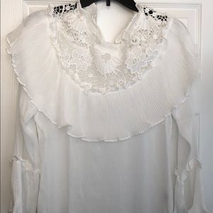 Woven long sleeve blouse